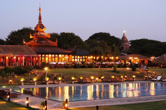 beaux hôtels Birmanie bagan thiripyitsaya